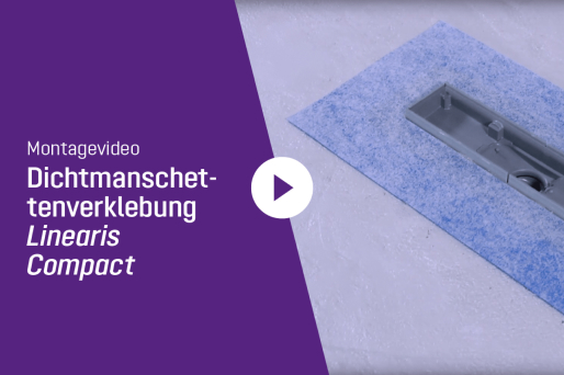 Video: het verlijmen van afdichtingsmanchetten bij de Linearis Compact-douchegoot Video: het verlijmen van afdichtingsmanchetten bij de Linearis Compact-douchegoot