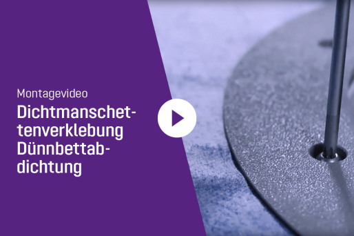 Video: Verlijming van afdichtingsmanchetten bij dunbedafdichting Video: Verlijming van afdichtingsmanchetten bij dunbedafdichting