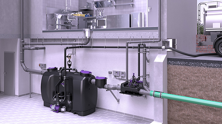 Installatievoorstel voor de EasyClean free-vetafscheider met Ecolift hybride opvoerinstallatie Installatievoorstel voor de EasyClean free-vetafscheider met Ecolift hybride opvoerinstallatie