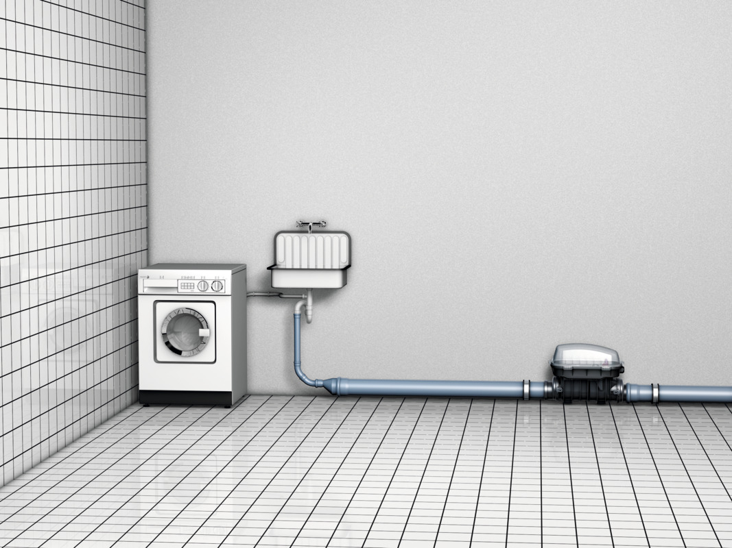 Inbouwvoorbeeld van de terugstuwbeveiliging Staufix SWA voor inbouw in een vrijliggende afvalwaterleiding