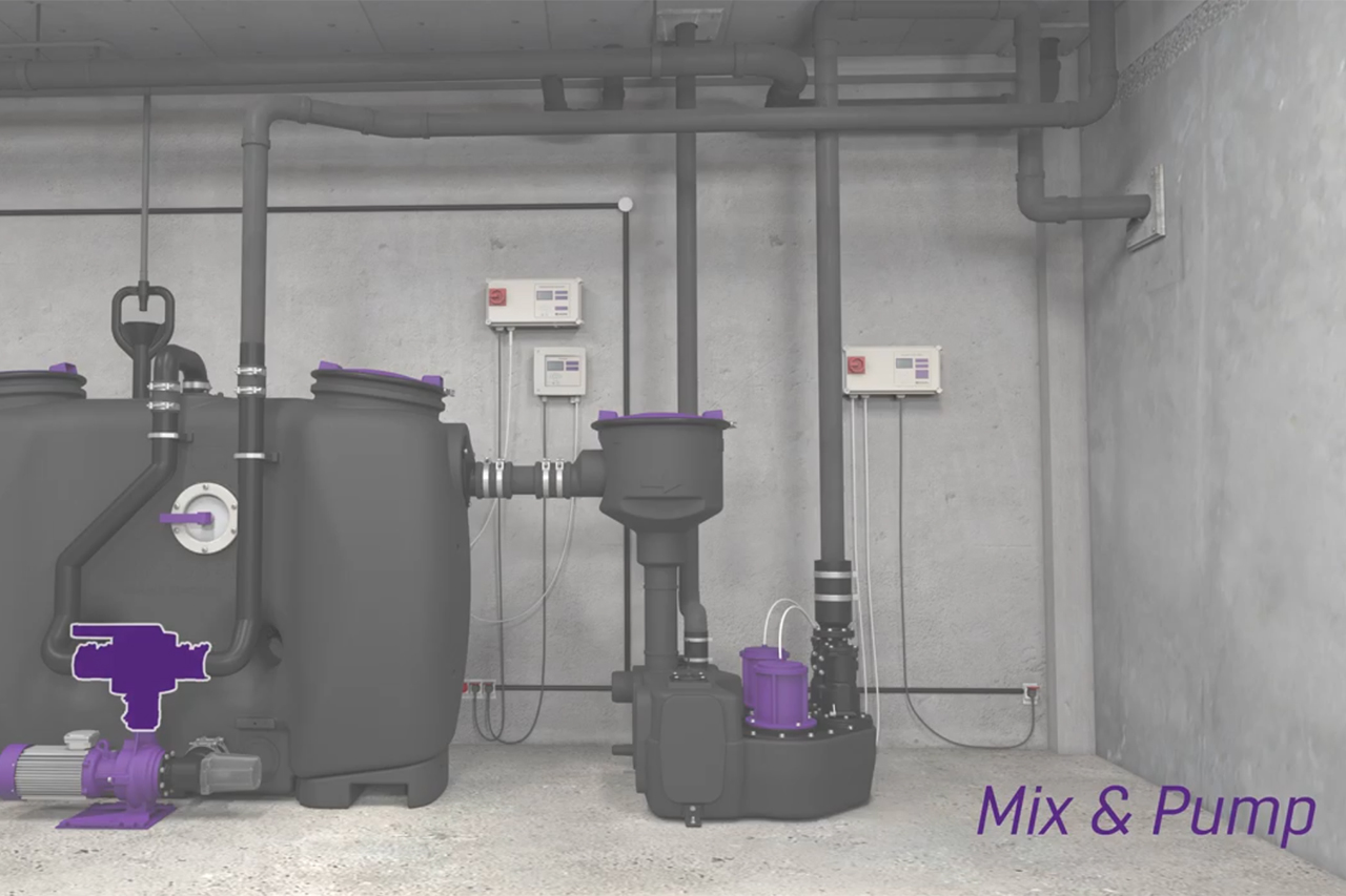Leegmaken van de EasyClean free Auto Mix & Pump Leegmaken van de EasyClean free Auto Mix & Pump