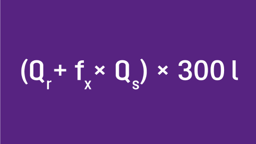Formule bij grote hoeveelheden slib Formule bij grote hoeveelheden slib
