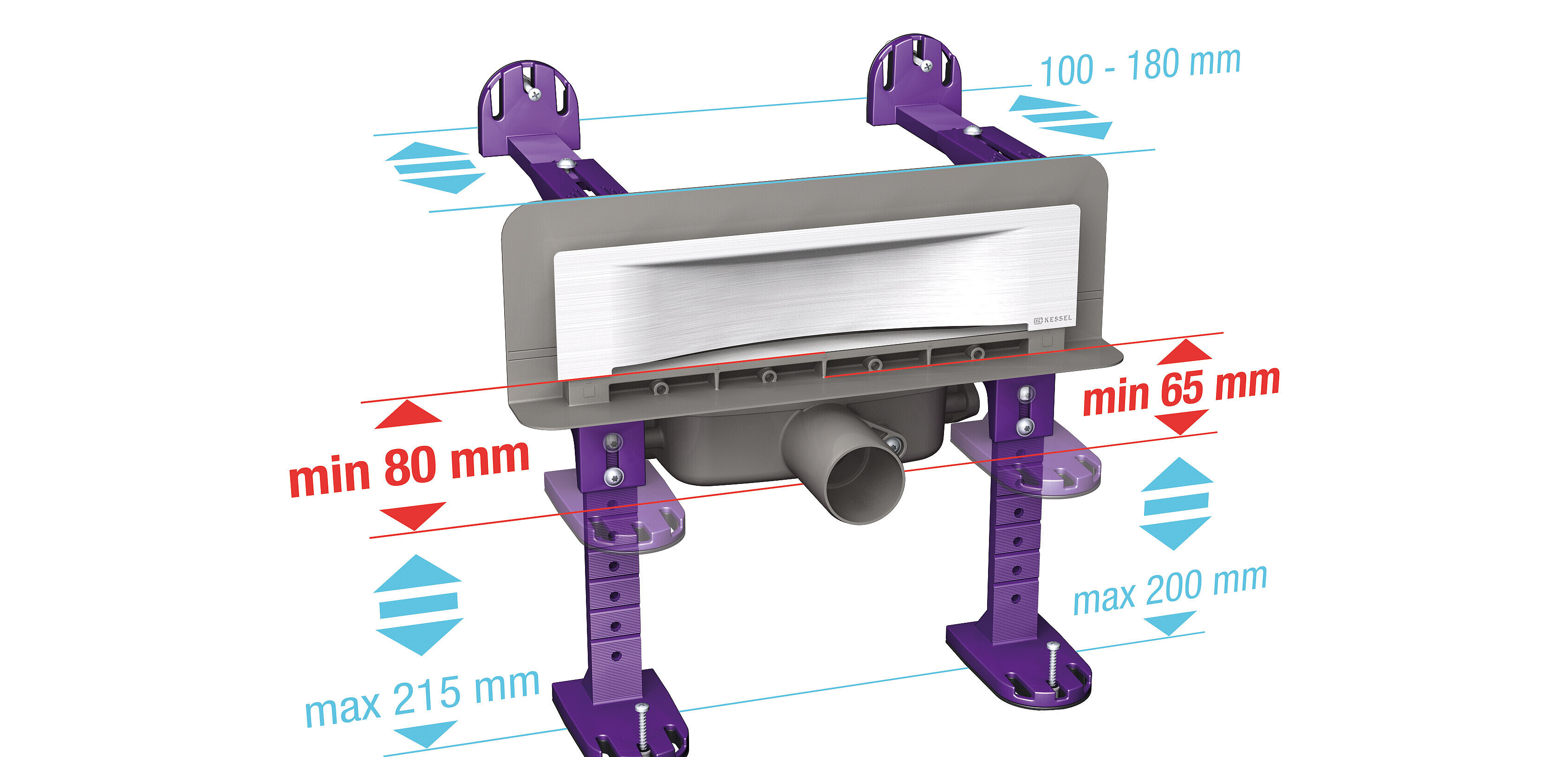 De wandafvoer Scada kan flexibel worden ingebouwd De wandafvoer Scada kan flexibel worden ingebouwd
