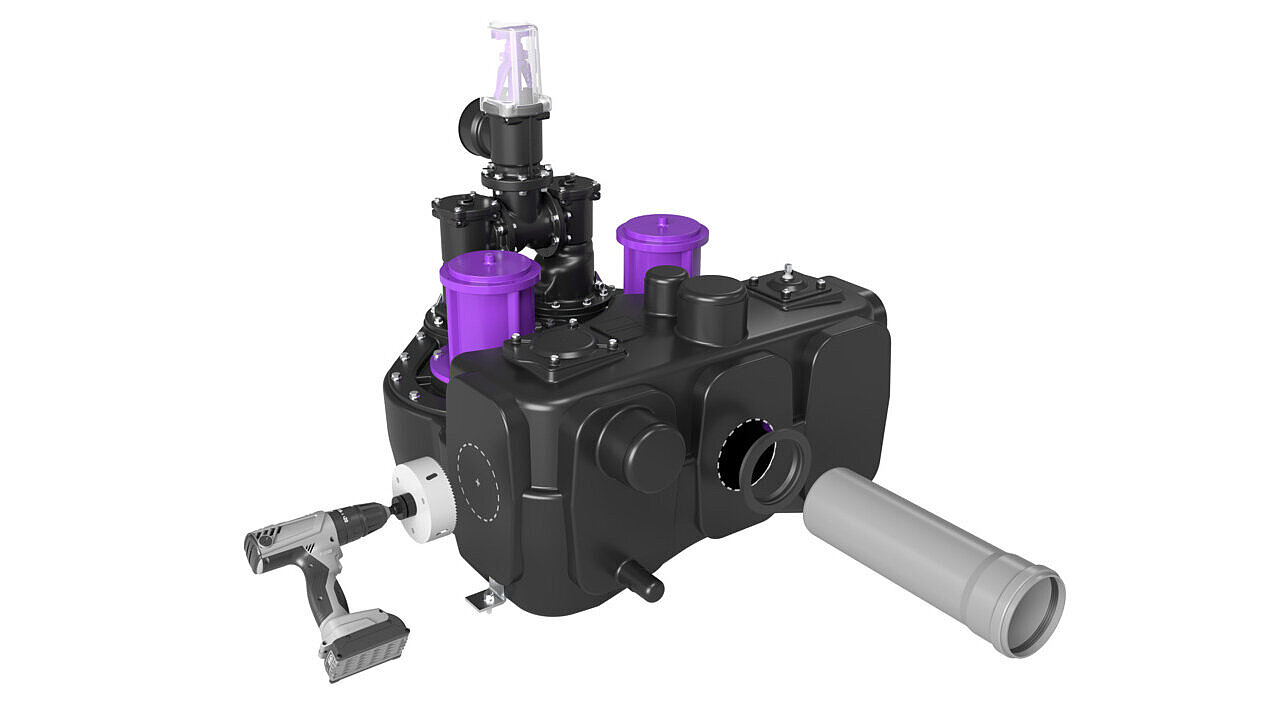 Aqualift XL, flexibele boormogelijkheden