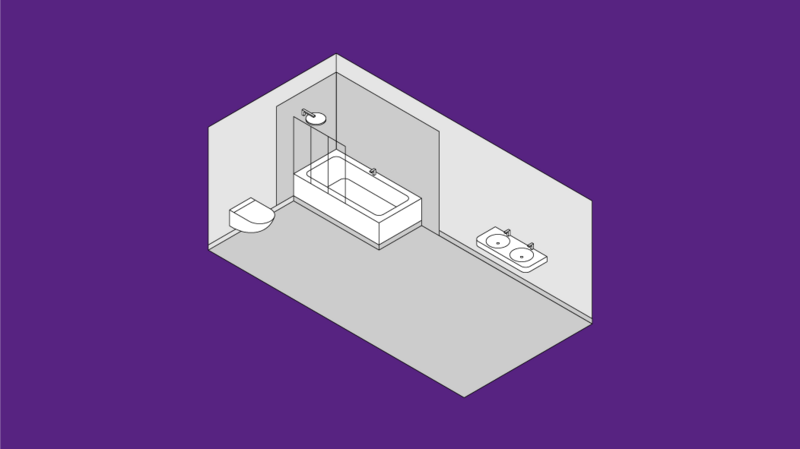 Ontwerpschets badkamer