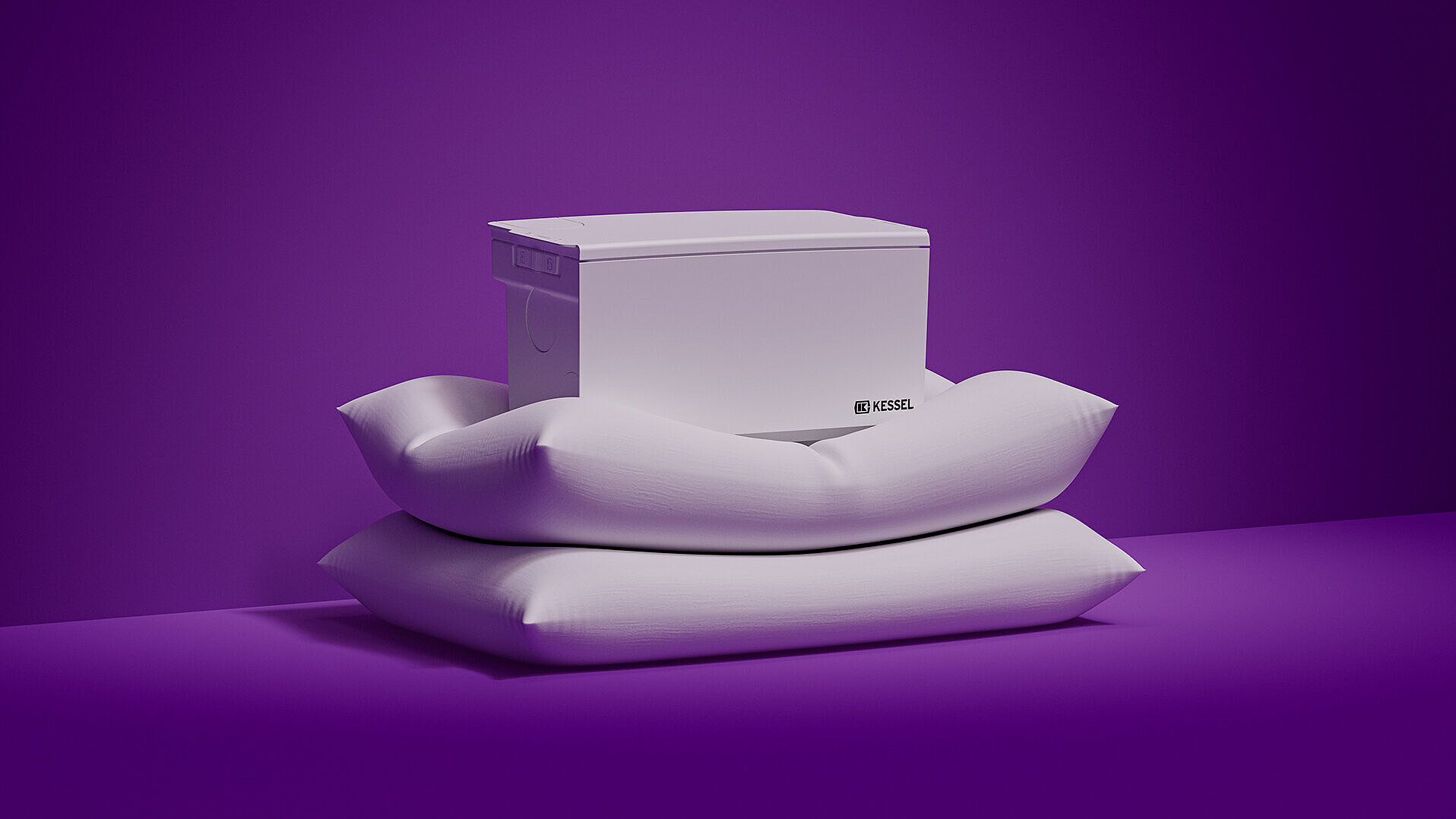 Werking met minimale geluidsproductie Minilift-kleine opvoerinstallatie, geplaatst op twee steunblokken