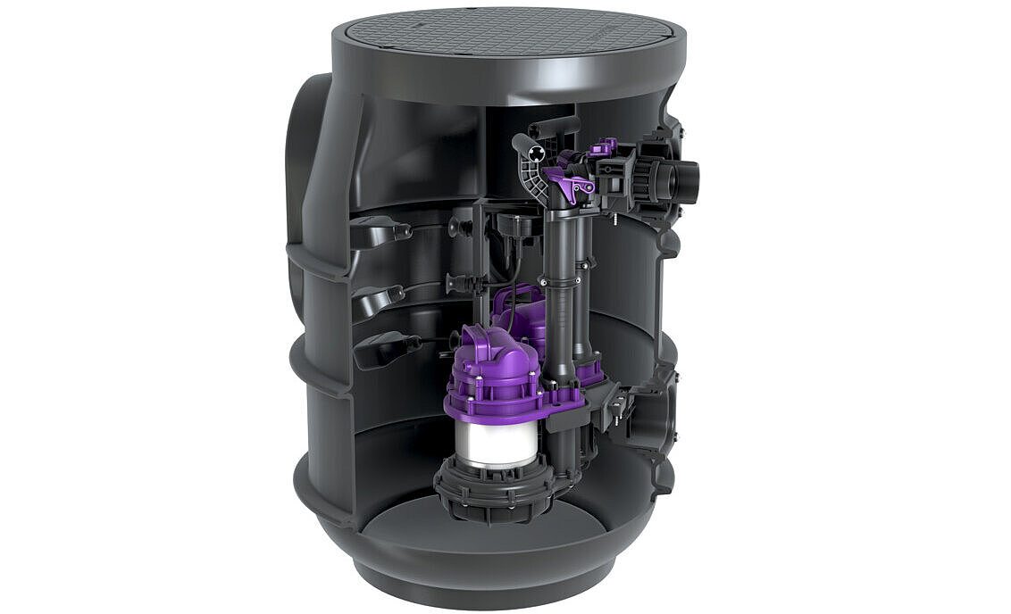 Pompstation Aquapump Small Duo met besturingskast
