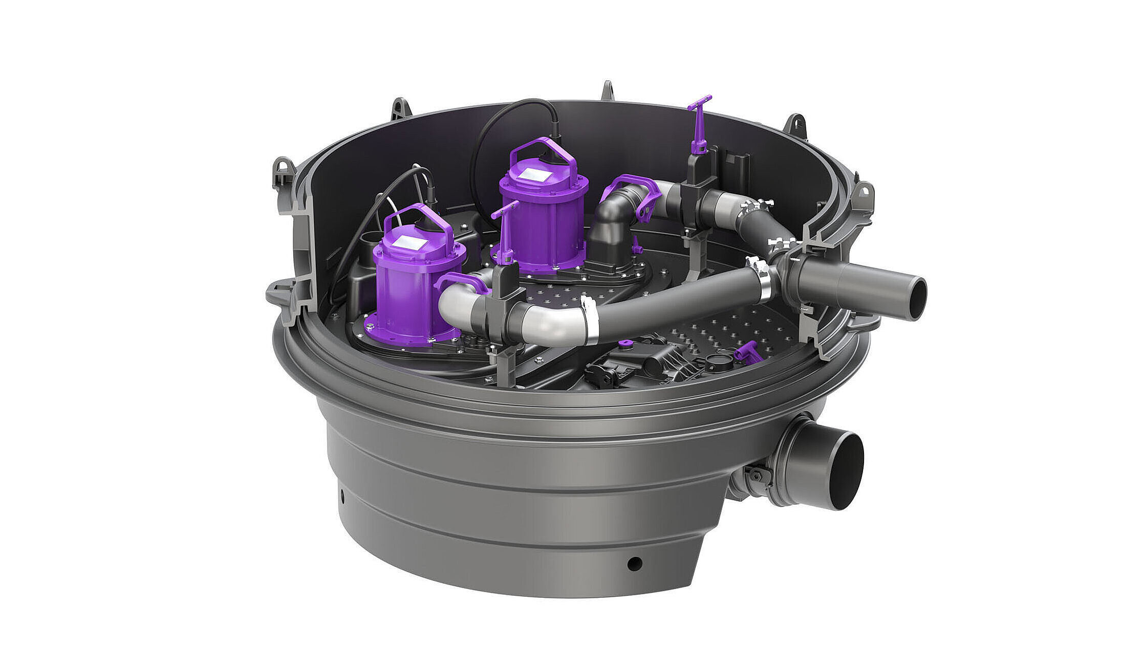 Hybride opvoerinstallatie Ecolift XL, droge opstelling